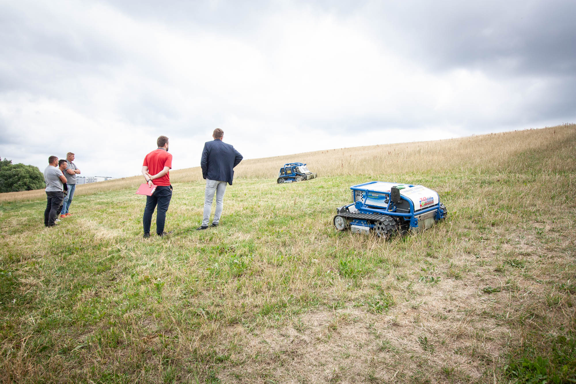 Barbieri slope mower demo Latvia