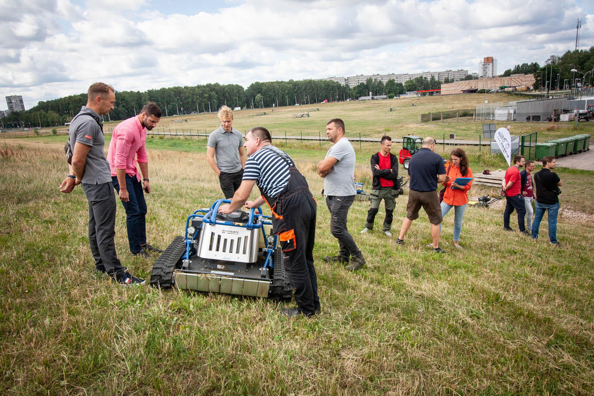 Barbieri slope mower demo