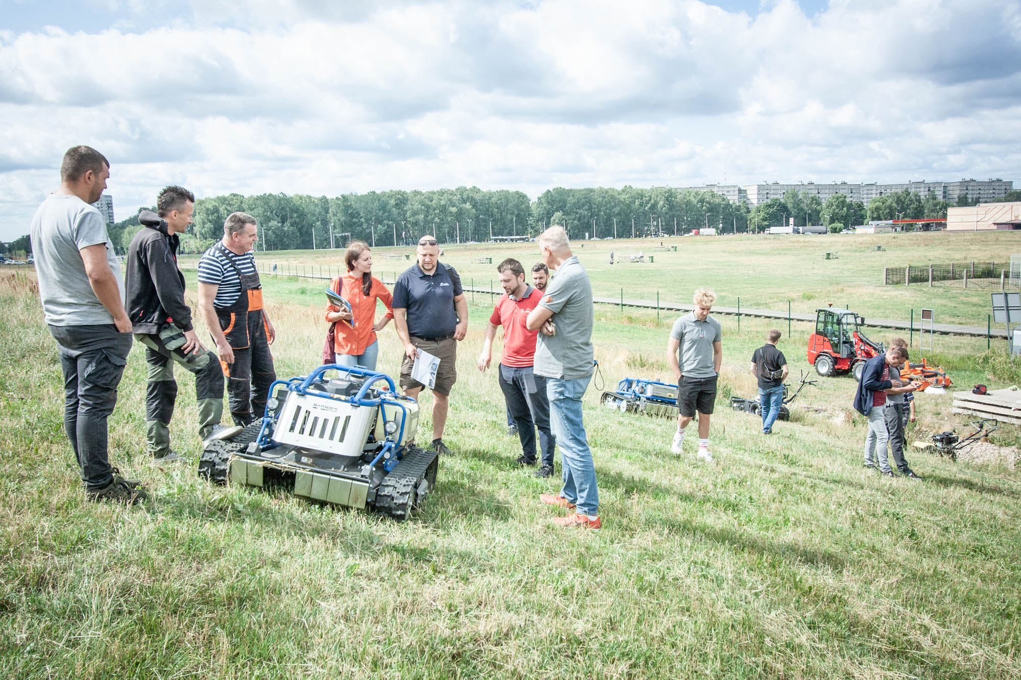 Barbieri slope mower demo Latvia