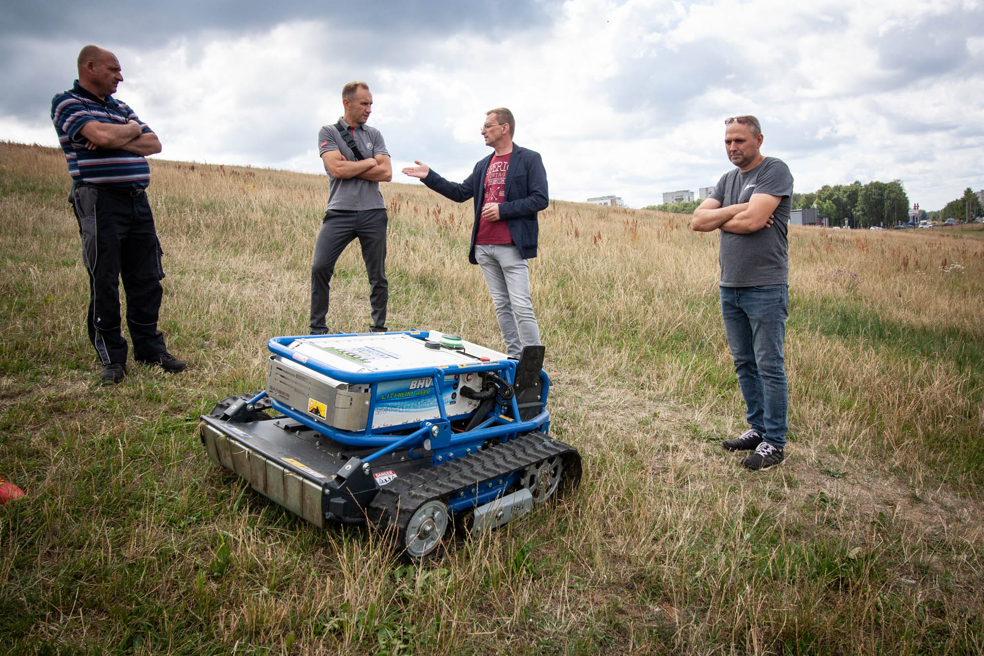 Barbieri slope mower demo