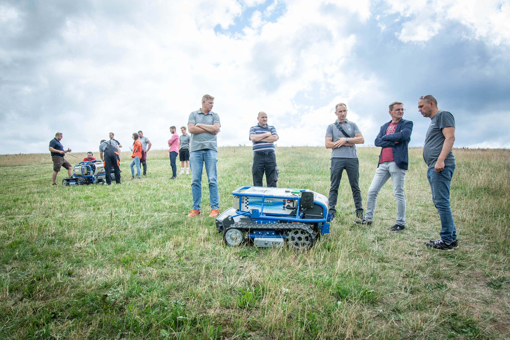 Barbieri slope mower demo Latvia