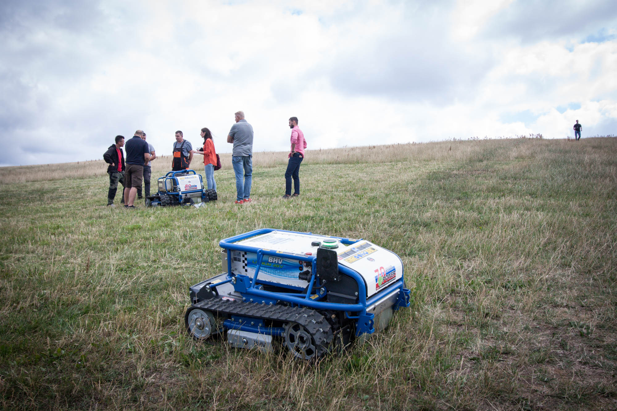 Barbieri slope mower demo Latvia